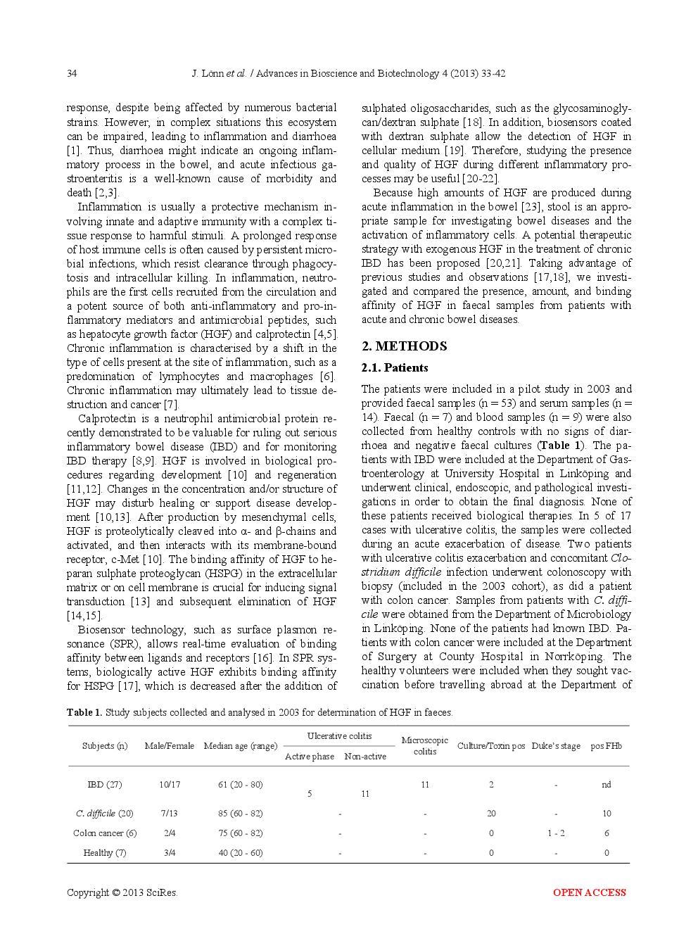 Differences In The Expression Of Hepatocyte Growth Factor In Acute And Chronic Bowel Inflammation-Implications For Diagnosis? - Page 3