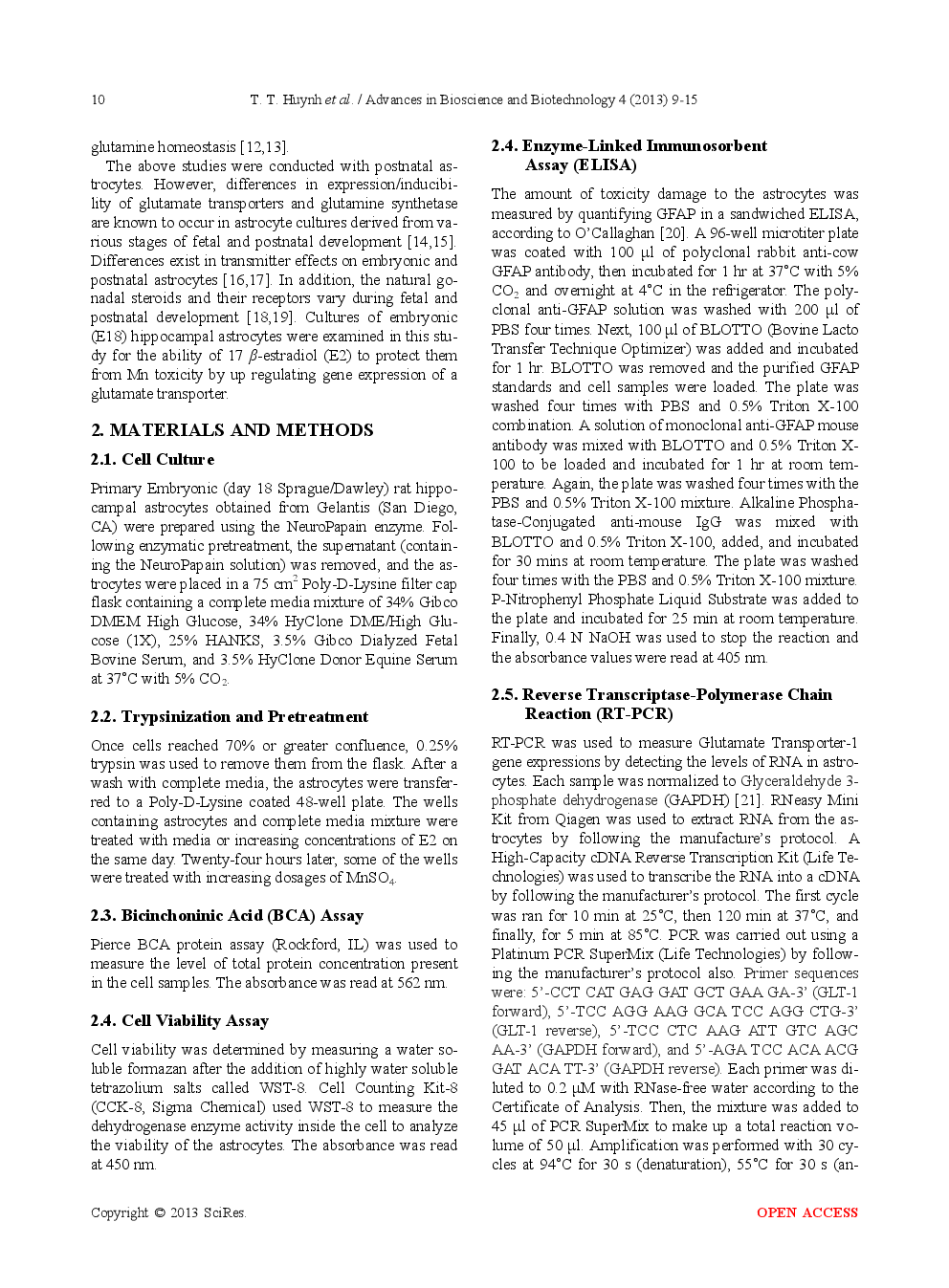 Effect Of Estrogen On Manganese-Induced Toxicity On Embryonic Astrocytes - Page 3