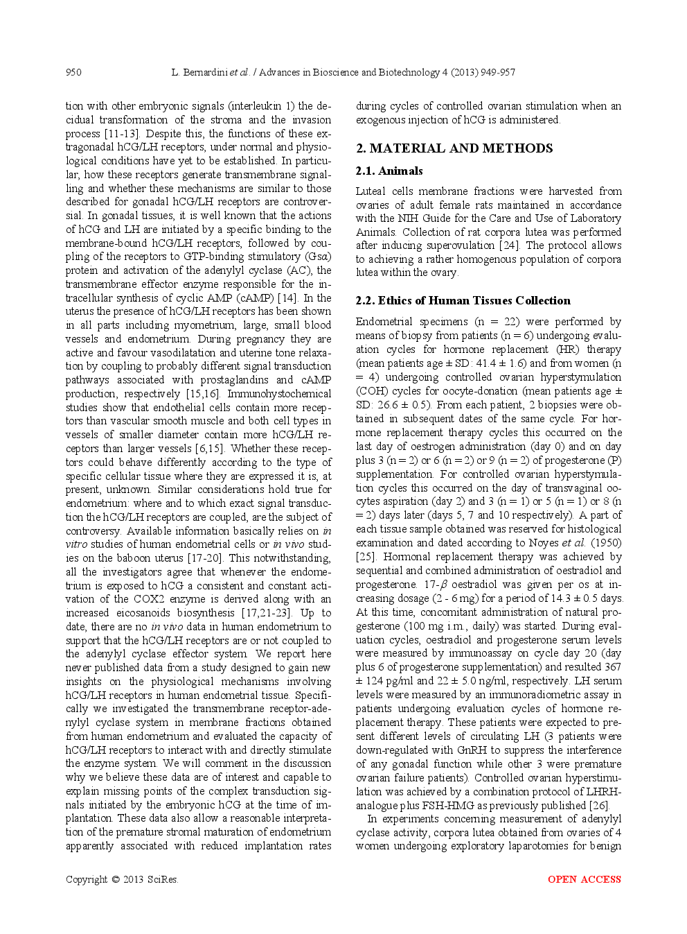 Failure Of hCG/LH Receptors To Stimulate The Transmembrane Effector Adenylyl Cyclase In Human Endometrium - Page 3