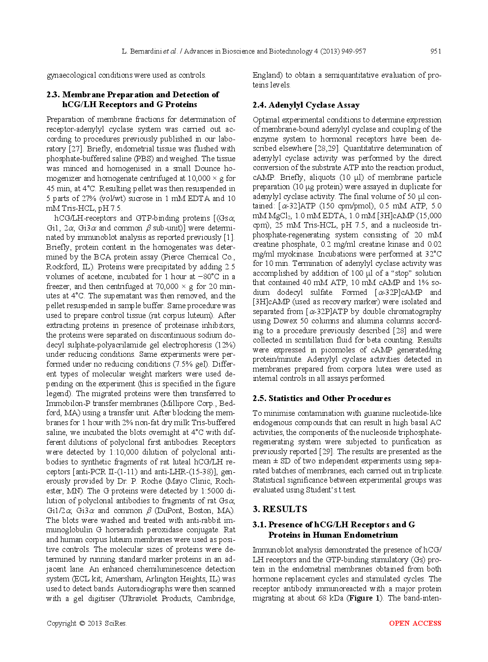 Failure Of hCG/LH Receptors To Stimulate The Transmembrane Effector Adenylyl Cyclase In Human Endometrium - Page 4