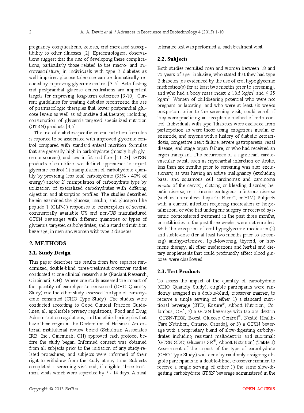 Glycemic Responses To Glycemia-Targeted Specialized-Nutrition Beverages With Varying Carbohydrates Compared To A Standard Nutritional Beverage In Adults With Type 2 Diabetes - Page 3