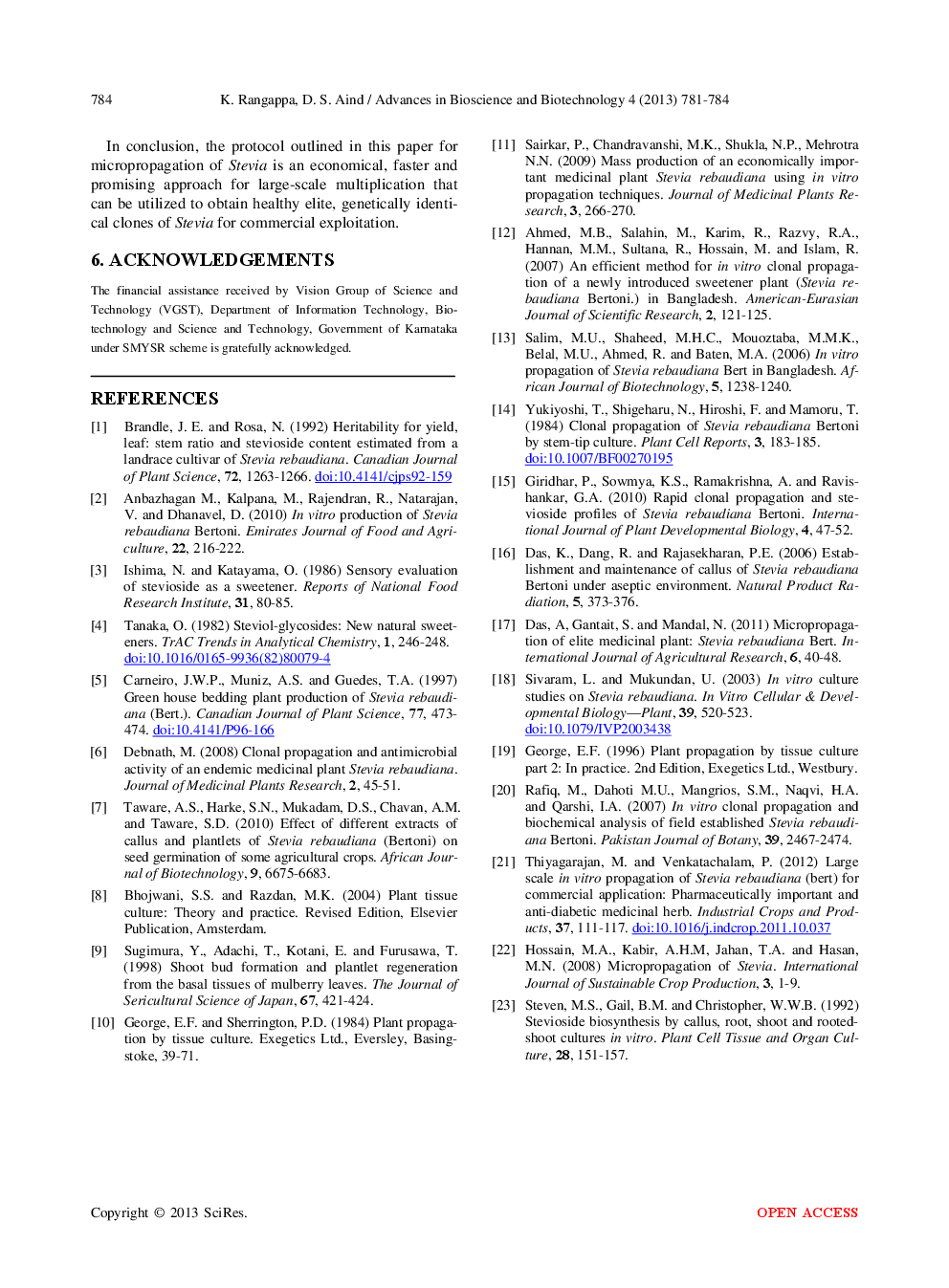 High Frequency Multiplication Of Shoots Using Axillary Buds For Production Of Elite Lines Of Stevia Rebaudiana - Page 5