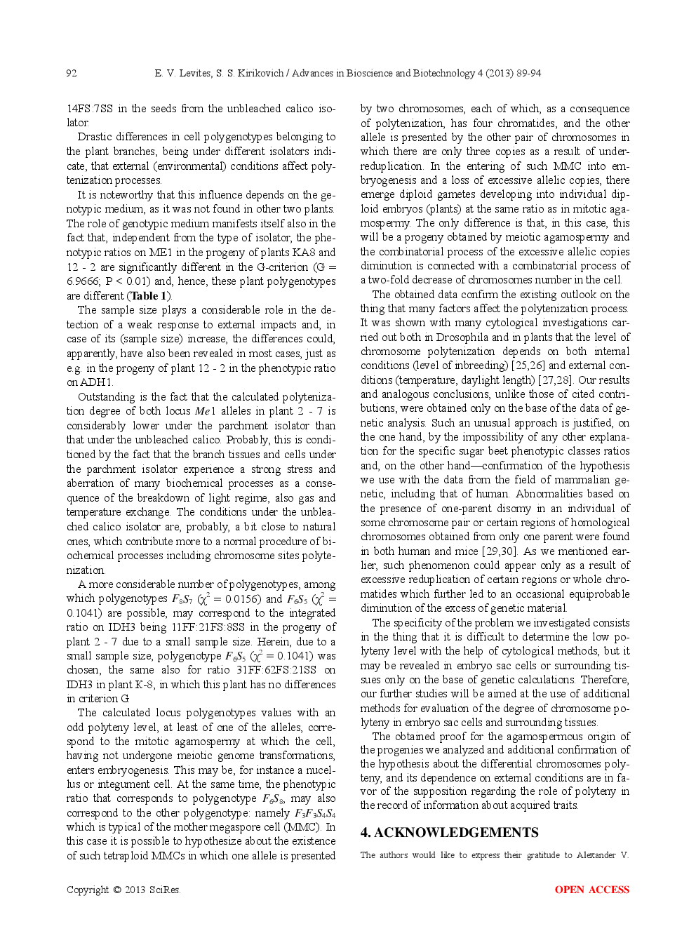 Influence Of External Conditions On The Combinatorial Processes At Agamospermy - Page 5