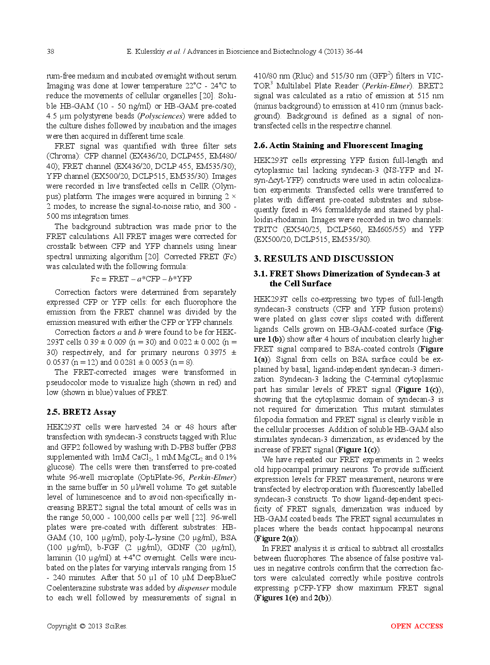 Ligand-Induced Dimerization Of Syndecan-3 At The Cell Surface - Page 4
