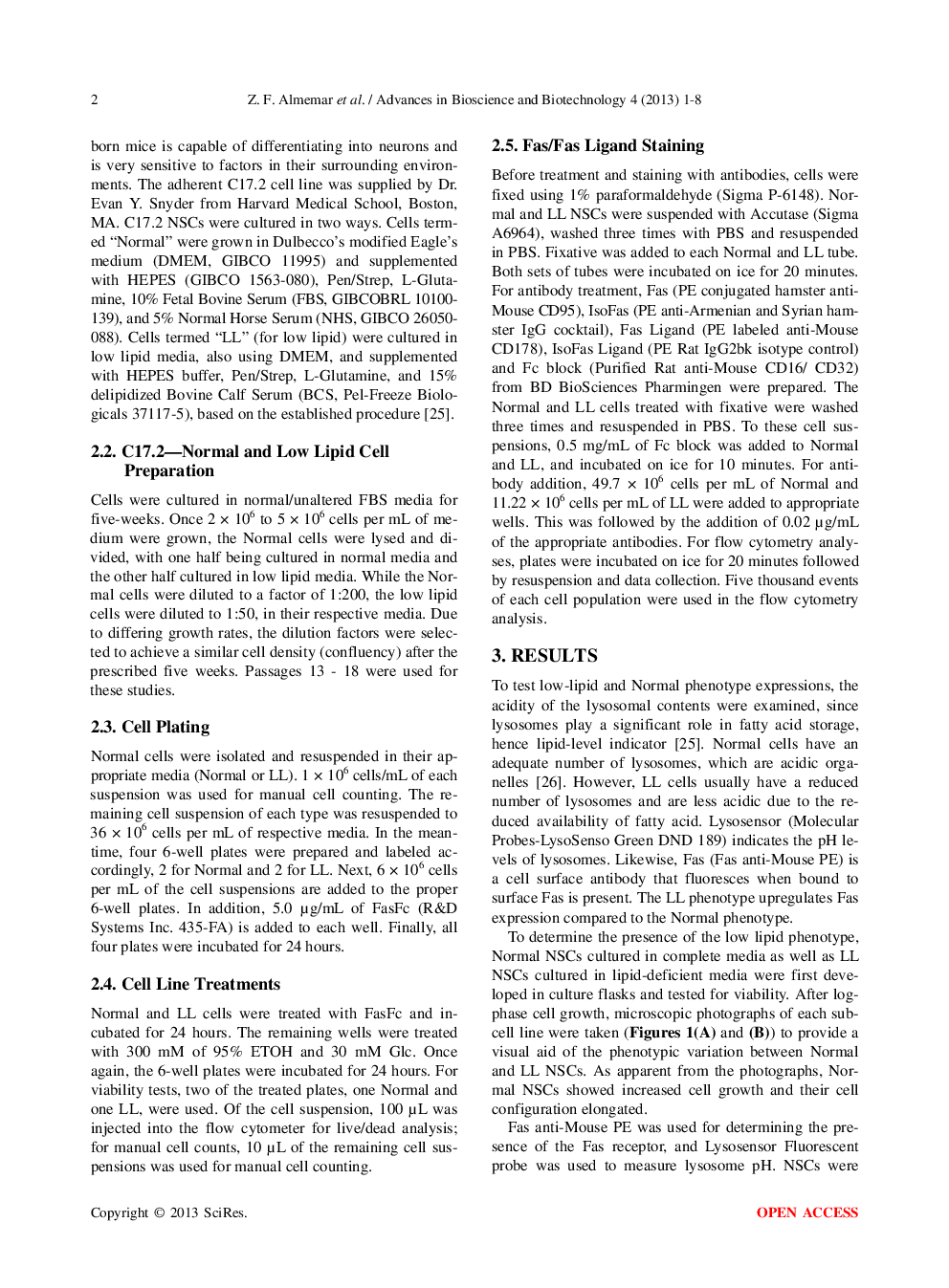 Metabolic State Alteration Of Neural Stem Cells Controls FAS-Mediated Apoptosis And Neurogenesis - Page 3