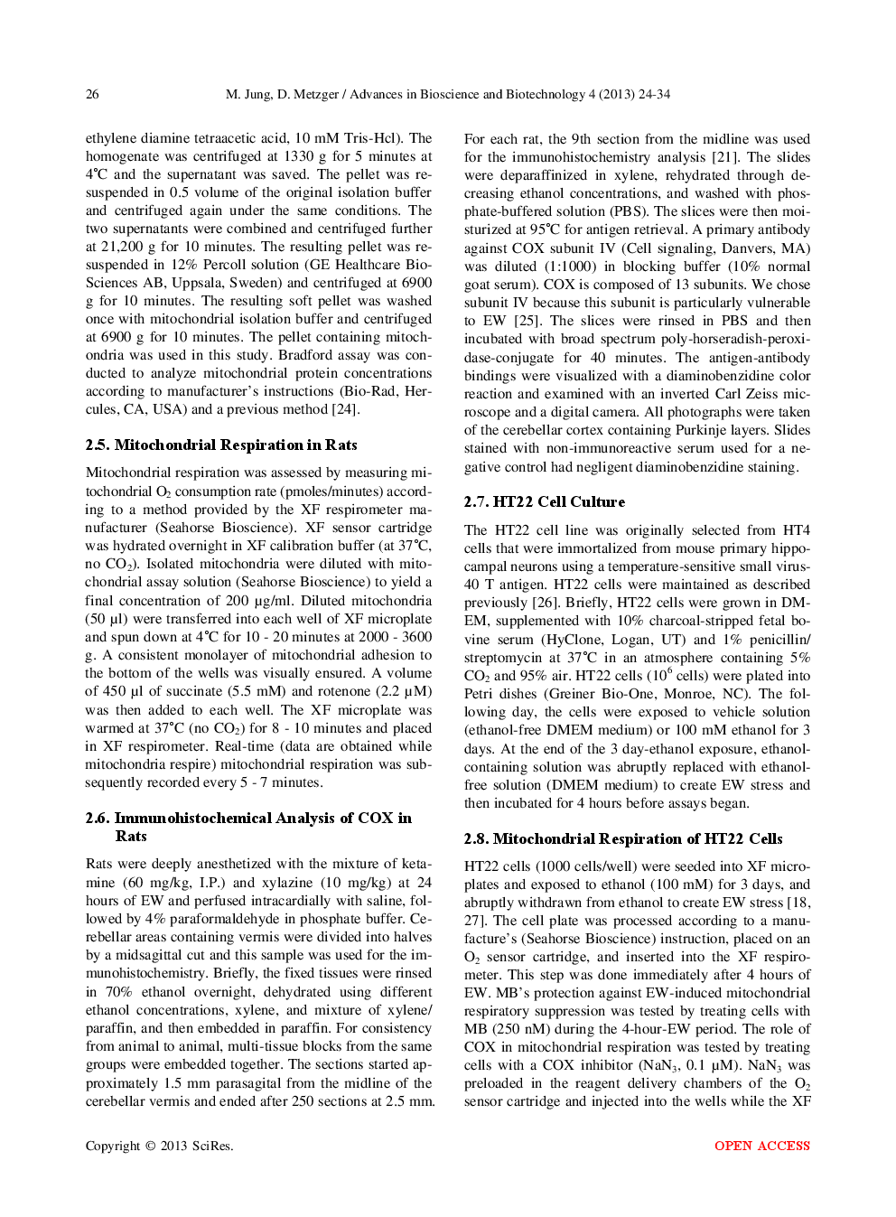 Methylene Blue Protects Mitochondrial Respiration From Ethanol Withdrawal Stress - Page 4