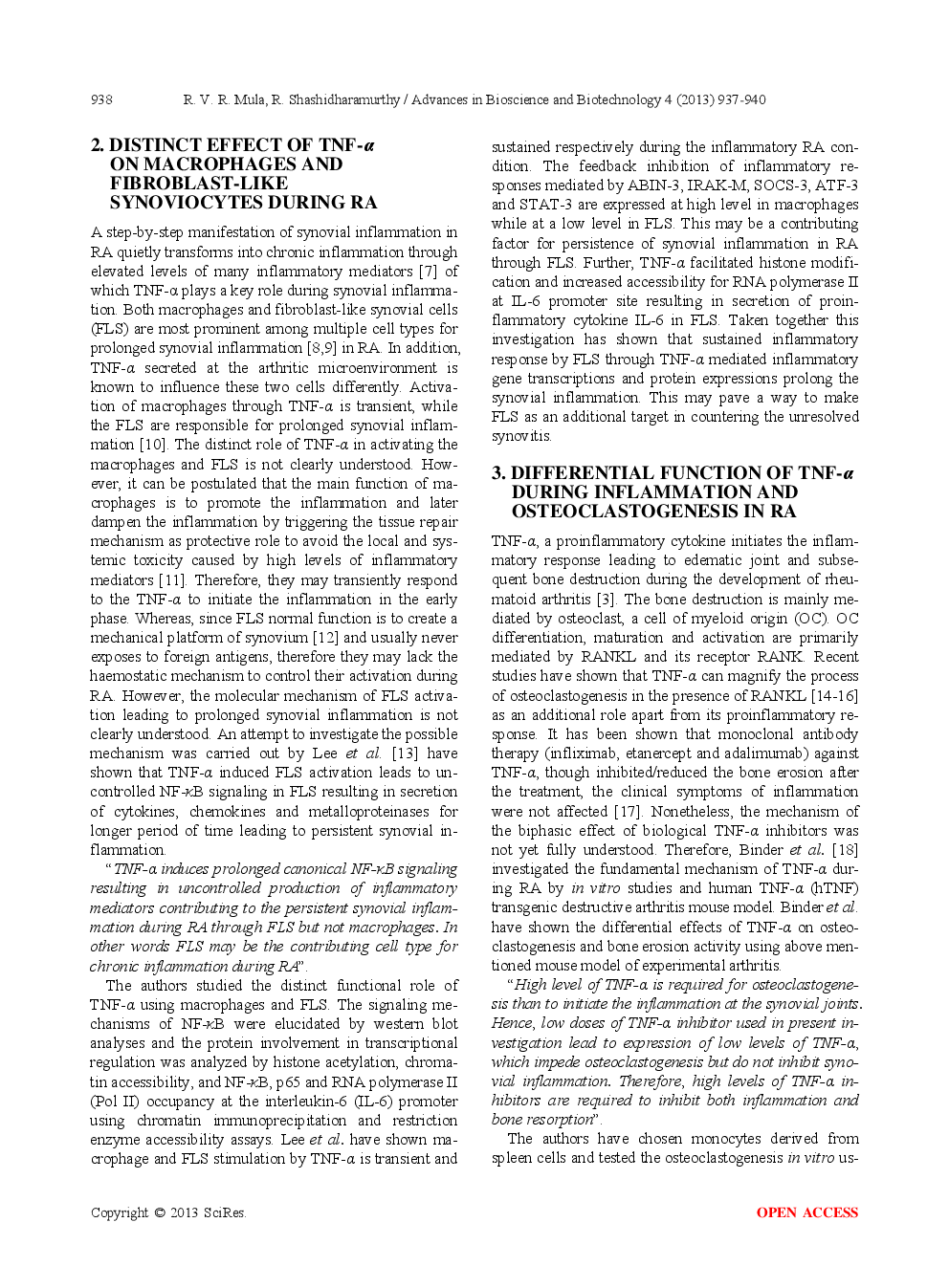 Multifaceted Role Of TNF-α During The Pathogenesis Of Rheumatoid Arthritis - Page 3