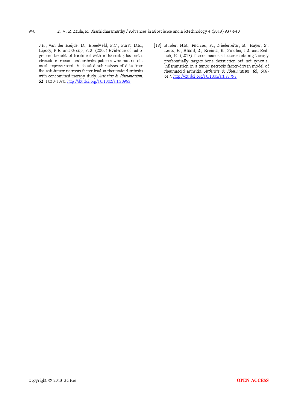 Multifaceted Role Of TNF-α During The Pathogenesis Of Rheumatoid Arthritis - Page 5