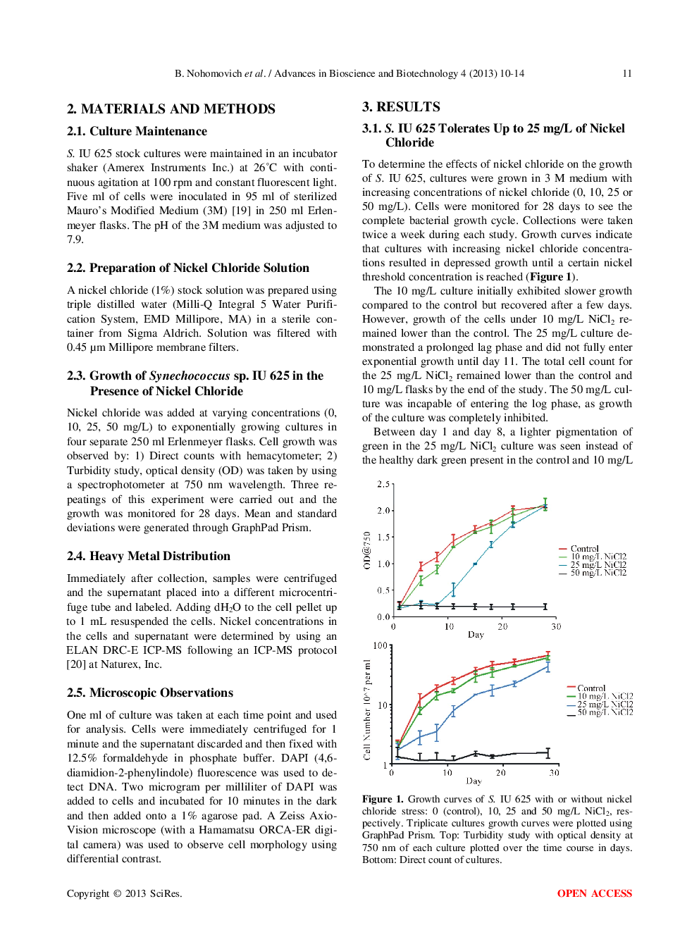 Physiological Effects Of Nickel Chloride On The Freshwater Cyanobacterium Synechococcus Sp. IU 625 - Page 3