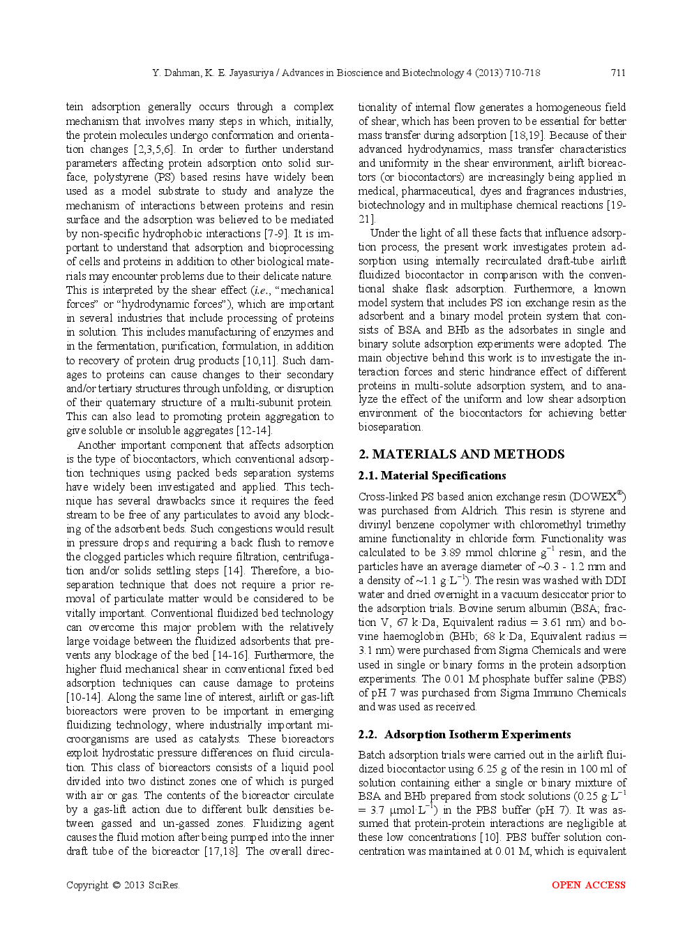 Preliminary Study Of Binary Protein Adsorption System And Potential Bioseparation Under Homogeneous Field Of Shear In Airlift Biocontactor - Page 3