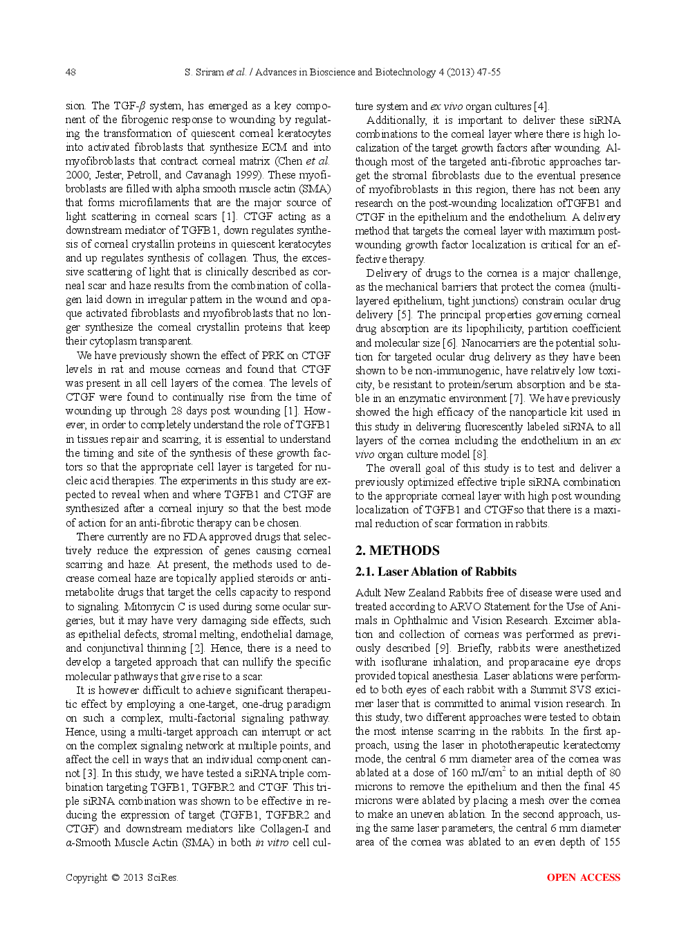 Reduction Of Corneal Scarring In Rabbits By Targeting The TGFB1 Pathway With A Triple SiRNA Combination - Page 3