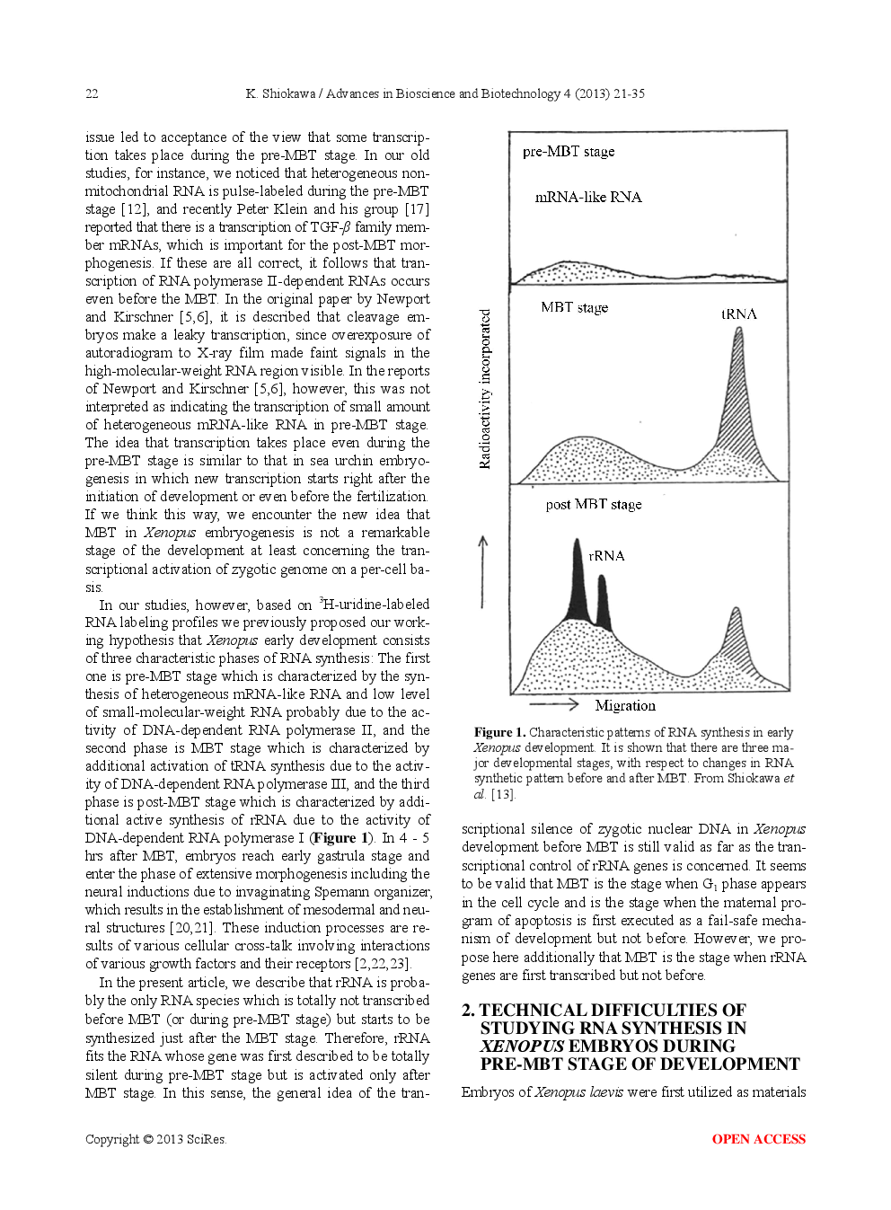 RNA Species Whose Transcription Is Totally Silent In Pre-MBT Stage Are Not mRNA But rRNA And Possible Involvement Of Weak Bases (Ammonium Salts And/Or Amines) In The Transcriptional Silence Of rRNA Genes During The Pre-MBT Stage in Xenopus Early Embryos - Page 3