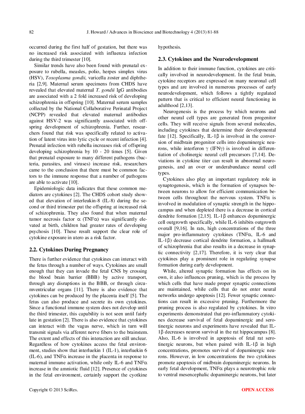 The Cytokine Hypothesis: A Neurodevelopmental Explanation For The Emergence Of Schizophrenia Later In Life - Page 3