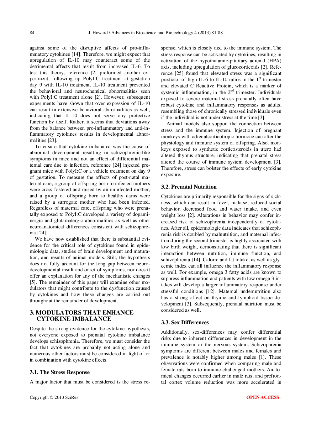 The Cytokine Hypothesis: A Neurodevelopmental Explanation For The Emergence Of Schizophrenia Later In Life - Page 5