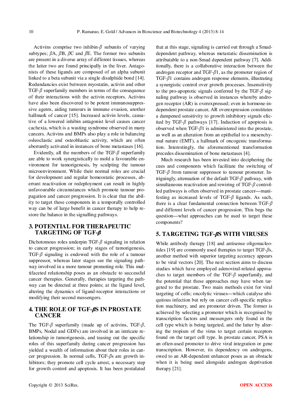 Utility Of Adeno-Associated Viruses To Target Members Of The TGF-β Superfamily In Prostate Cancer Therapy - Page 4