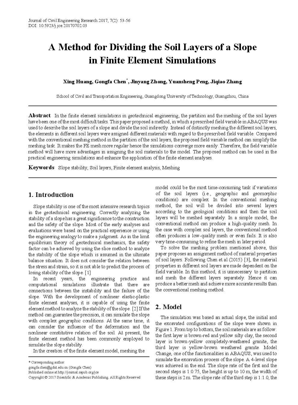 A Method For Dividing The Soil Layers Of A Slope In Finite Element Simulations - Page 2