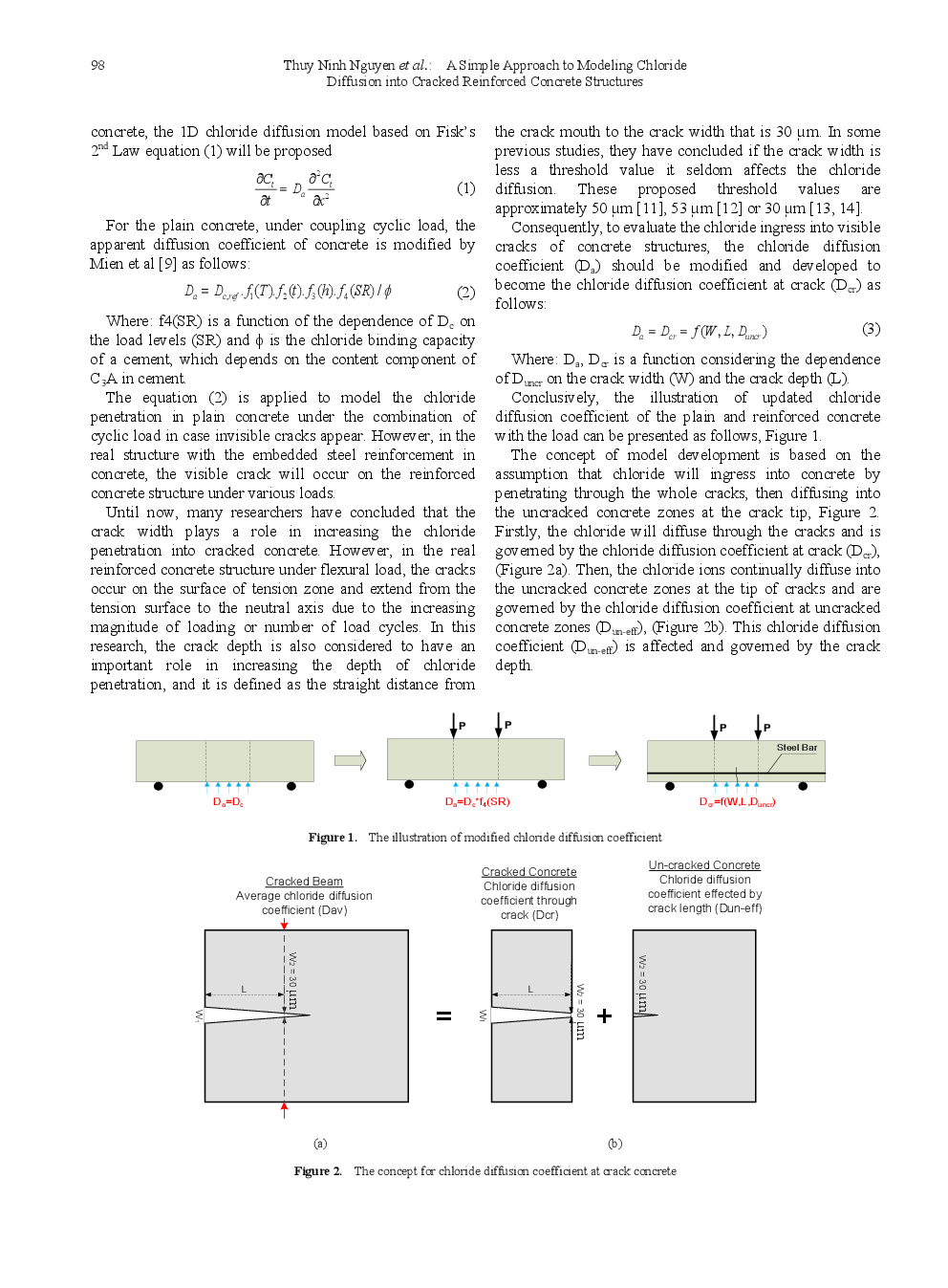 A Simple Approach To Modeling Chloride Diffusion Into Cracked Reinforced Concrete Structures - Page 3