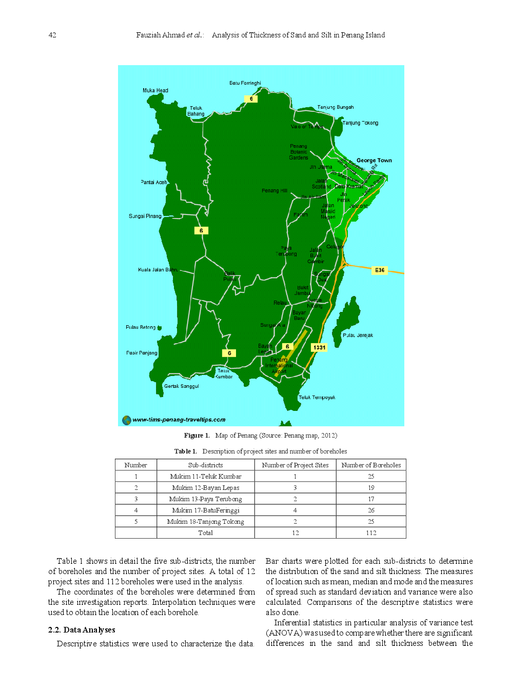 Analysis Of Thickness Of Sand And Silt In Penang Island - Page 3