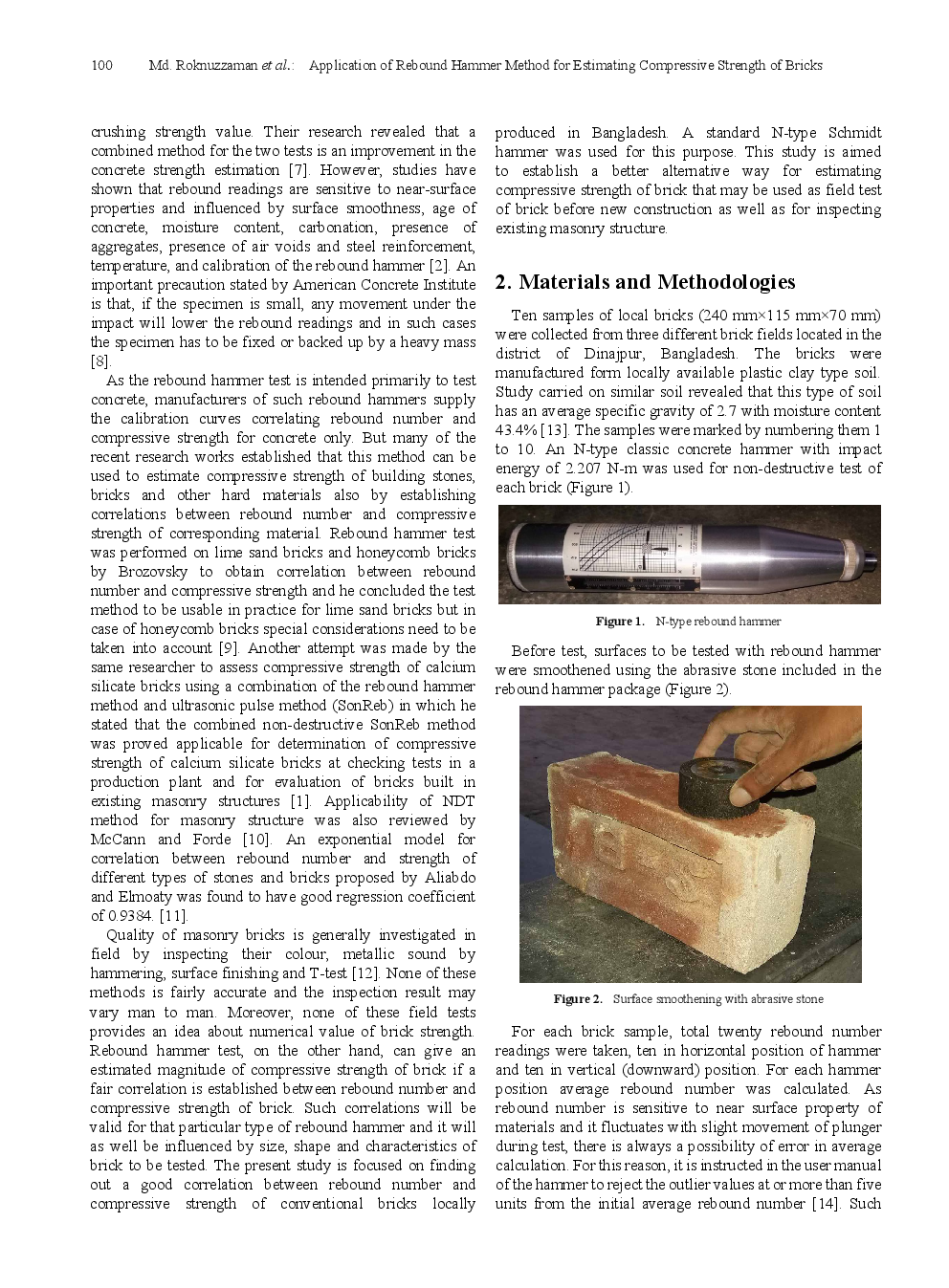 Application Of Rebound Hammer Method For Estimating Compressive Strength Of Bricks - Page 3