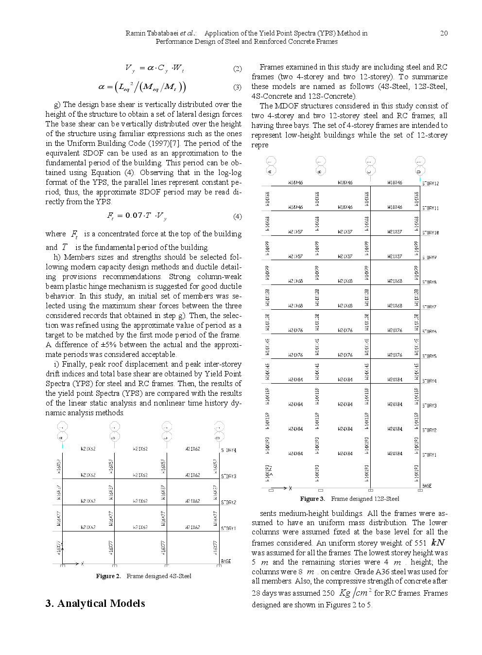 Application Of The Yield Point Spectra (YPS) Method In Performance Design Of Steel And Reinforced Concrete Frames - Page 4