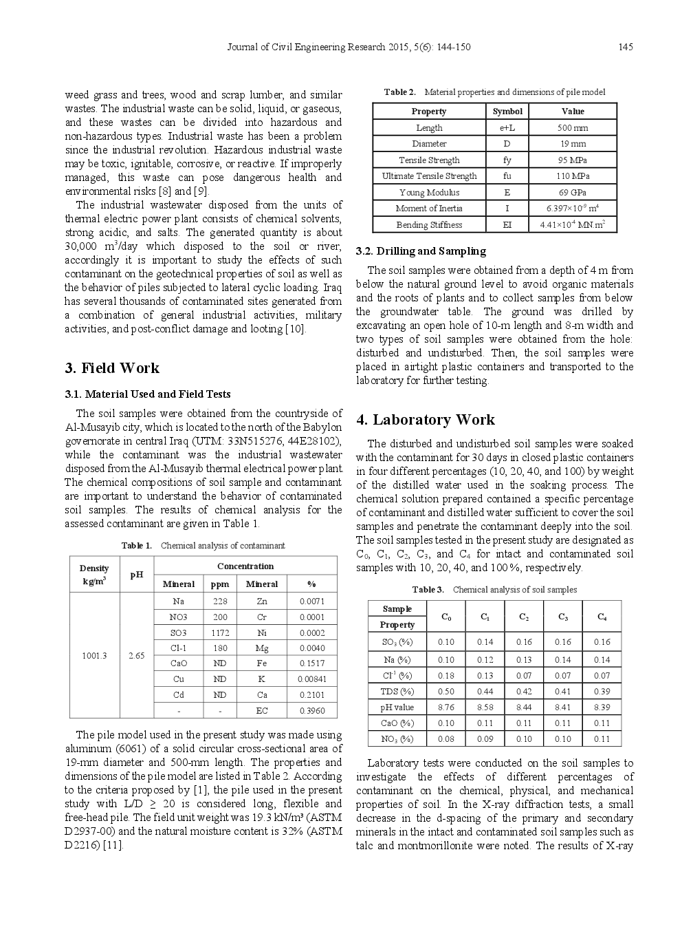Behavior Of Pile Foundation Subjected To Lateral Cyclic Loading In Contaminated Soils - Page 3