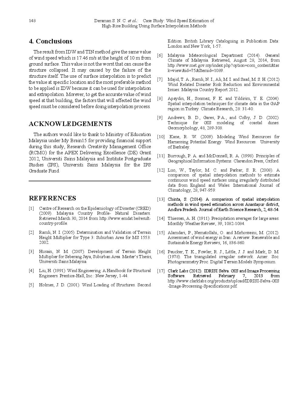 Case Study Wind Speed Estimation Of High-Rise Building Using Surface Interpolation Methods - Page 5