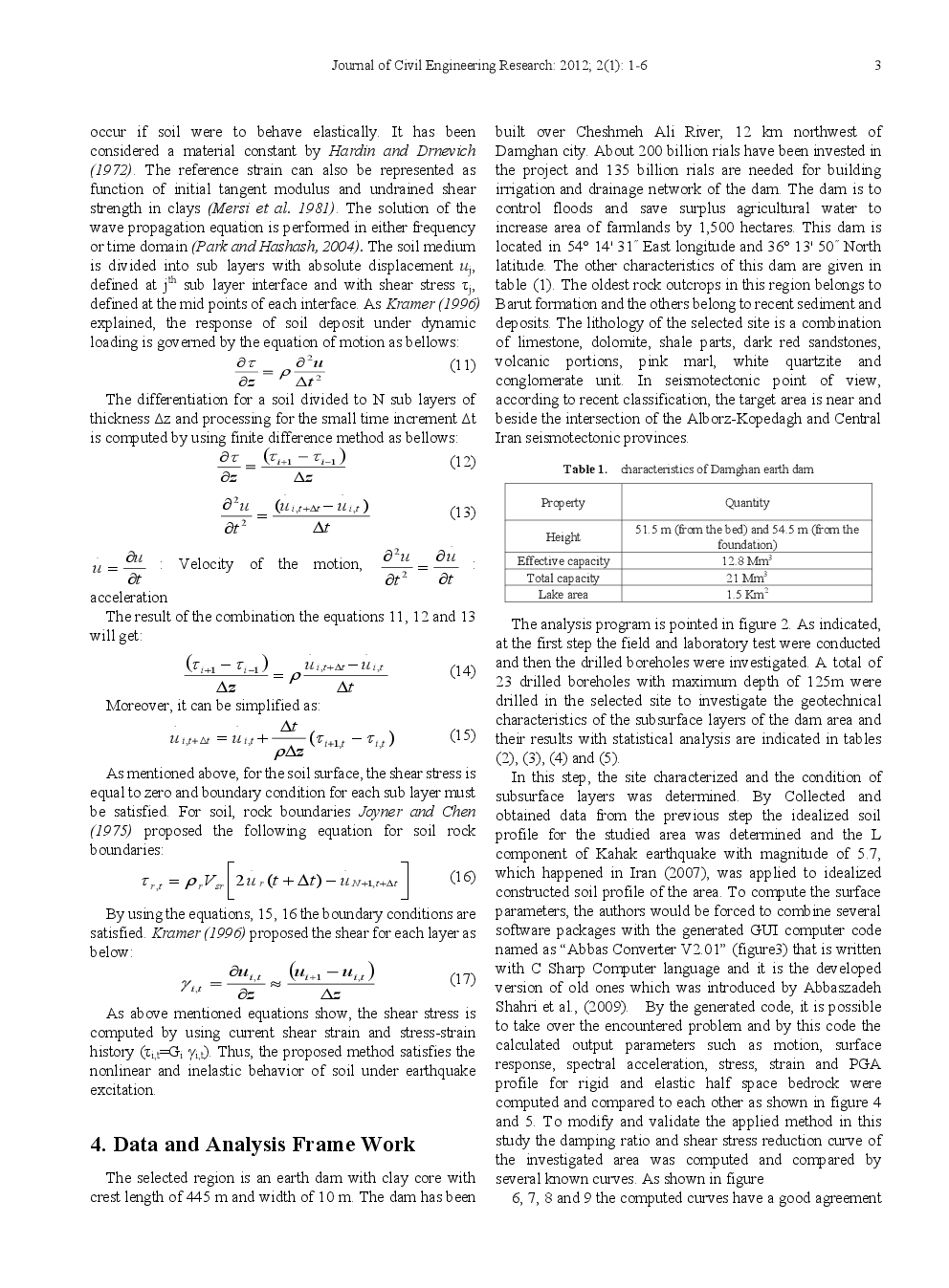 Comparison Of Nonlinear Time Domain Site Response Analysis Subjected To Earthquake Provokes-Case Study - Page 4