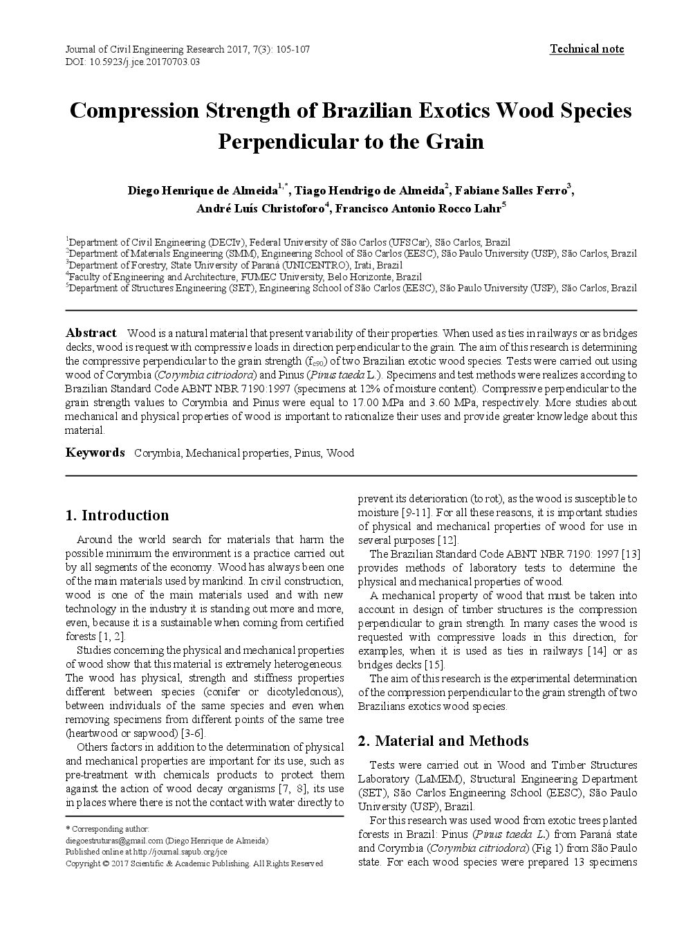 Compression Strength Of Brazilian Exotics Wood Species Perpendicular To The Grain - Page 2