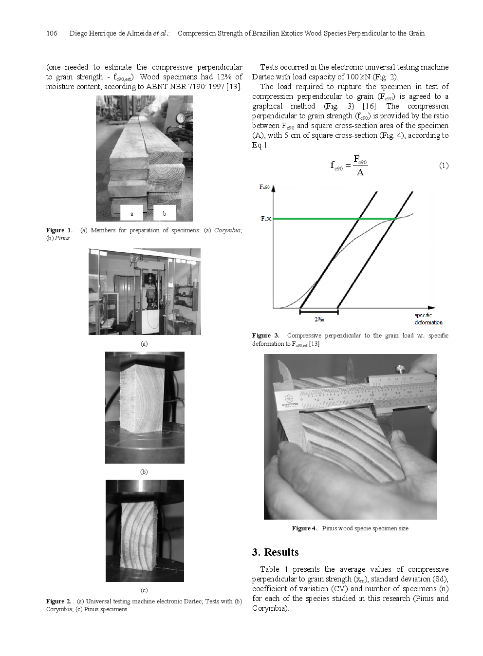 Compression Strength Of Brazilian Exotics Wood Species Perpendicular To The Grain - Page 3
