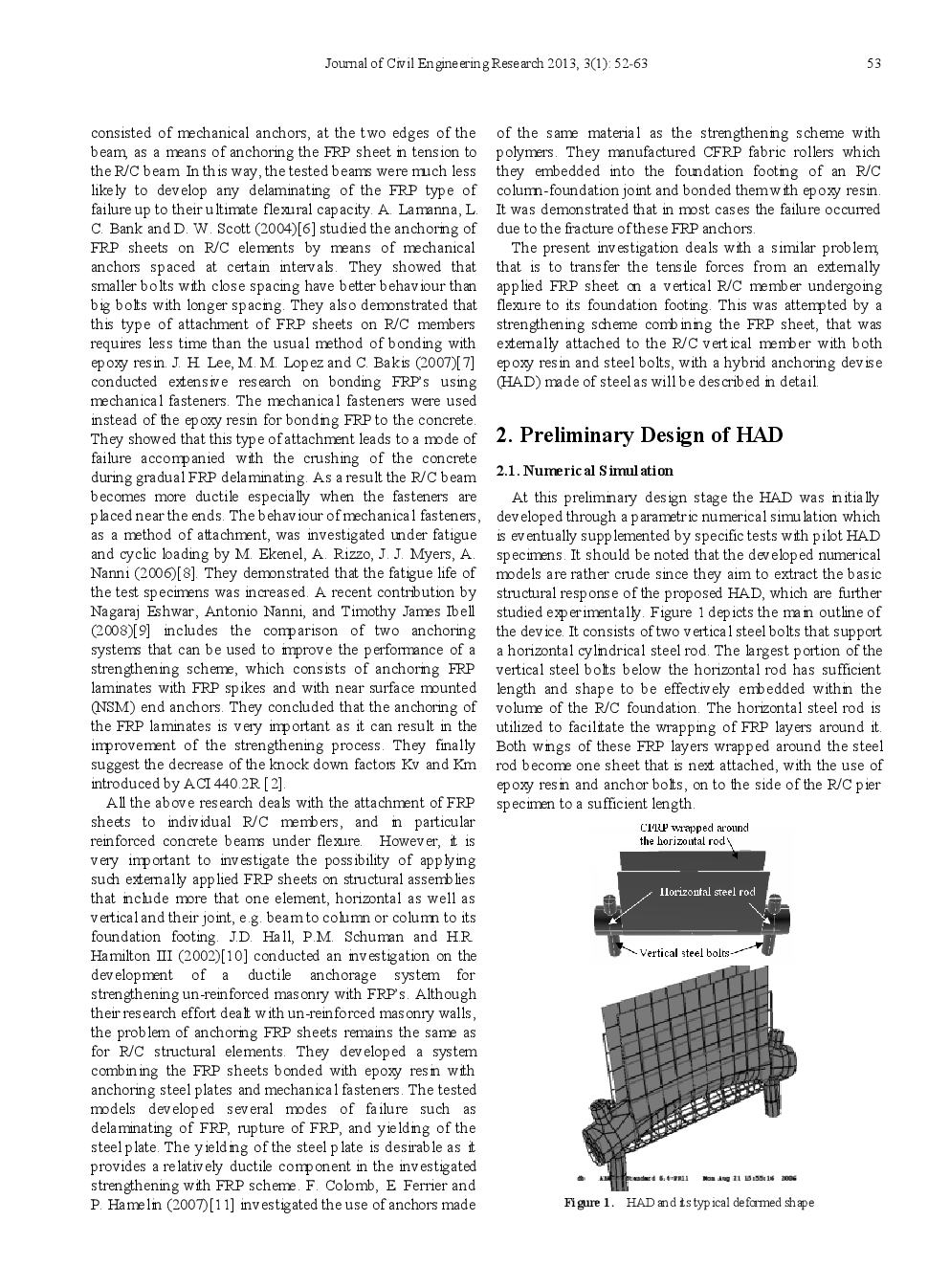 Cyclic Behaviour Of A Hybrid Anchoring Device Enhancing The Flexural Capacity & Ductility Of An RC Bridge-Type Pier Strengthened With CFRP Sheets - Page 3