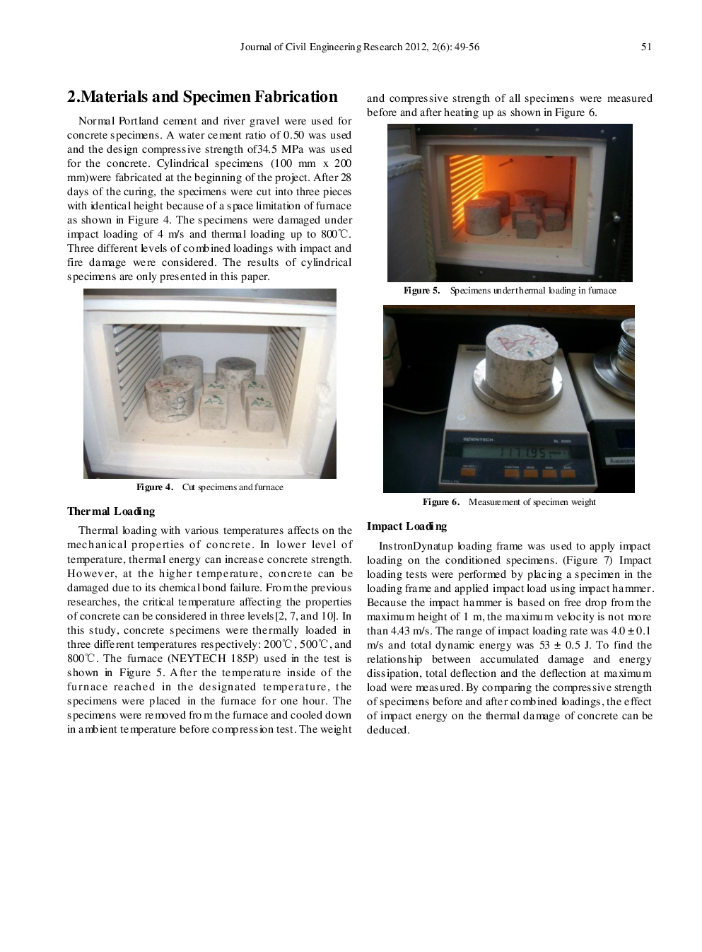 Damage Assessment Of Concrete In Thermal And Dynamic Loadings - Page 4