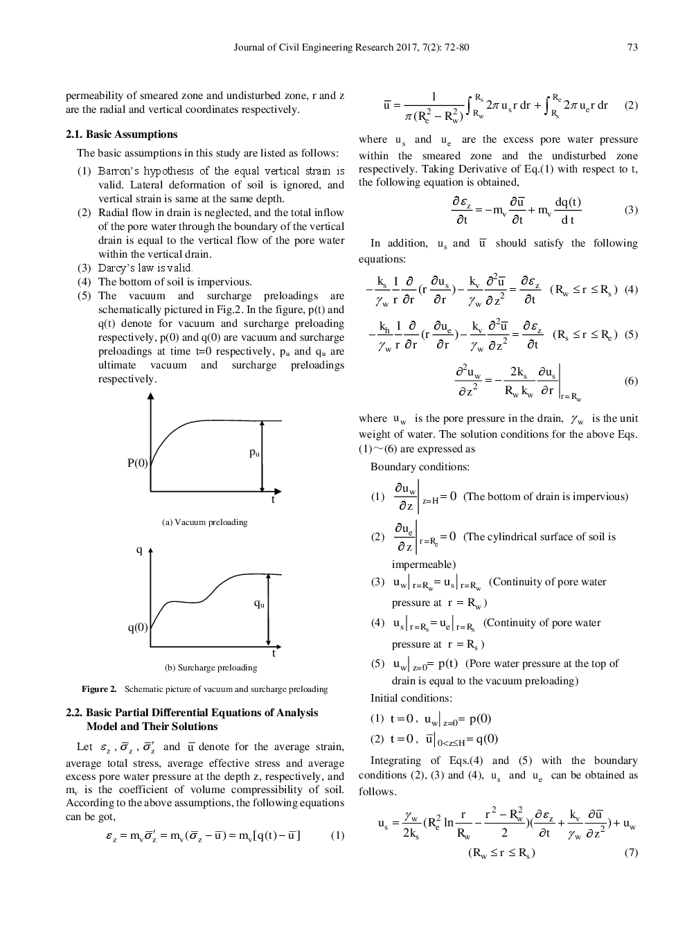 Degree Of Consolidation Of Soils By Vertical Drains Under Arbitrary Surcharge And Vacuum Preloading - Page 3