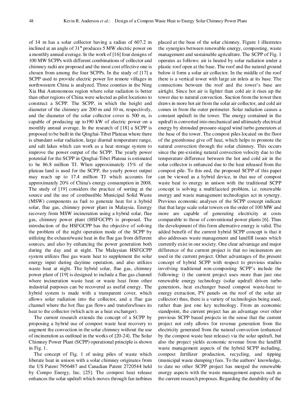 Design Of A Compost Waste Heat To Energy Solar Chimney Power Plant - Page 3