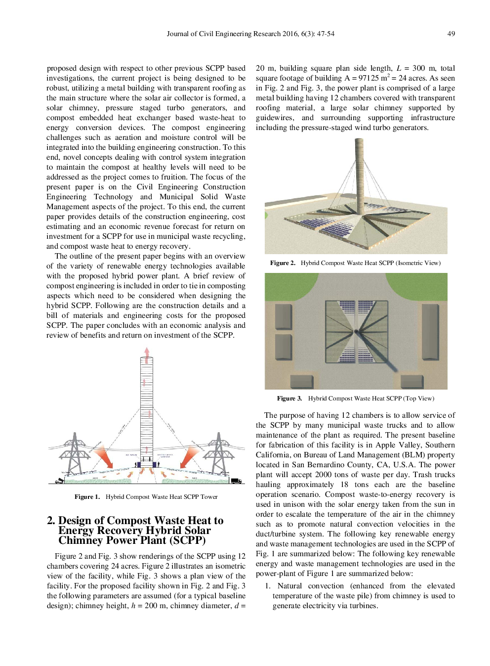 Design Of A Compost Waste Heat To Energy Solar Chimney Power Plant - Page 4