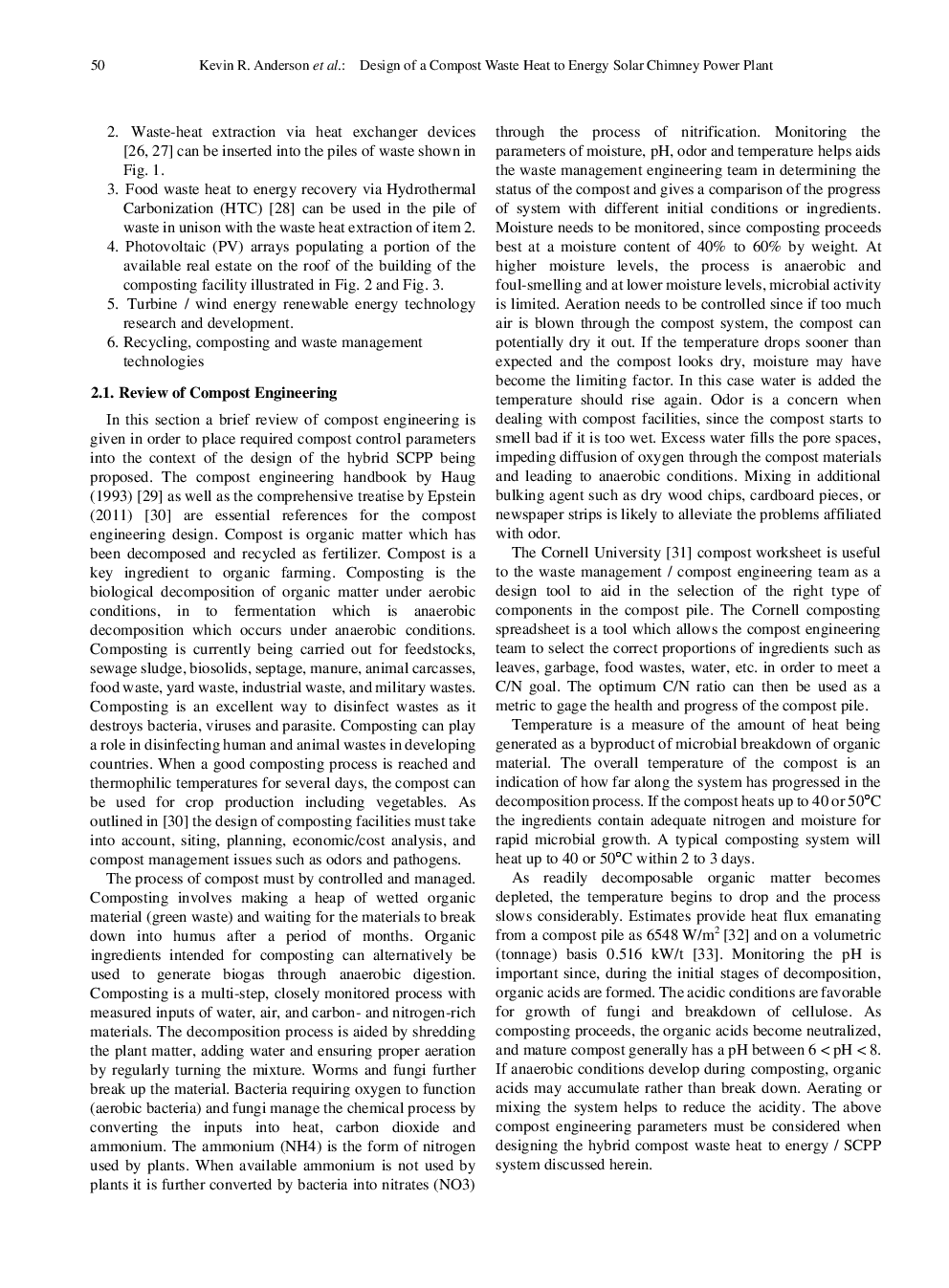 Design Of A Compost Waste Heat To Energy Solar Chimney Power Plant - Page 5