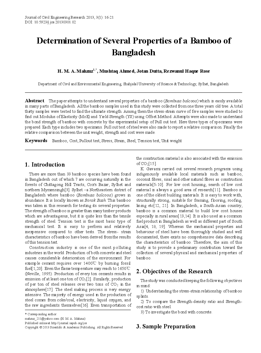Determination Of Several Properties Of A Bamboo Of Bangladesh - Page 2