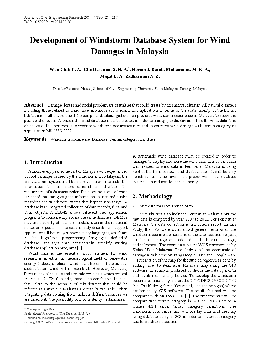 Development Of Windstorm Database System For Wind Damages In Malaysia - Page 2