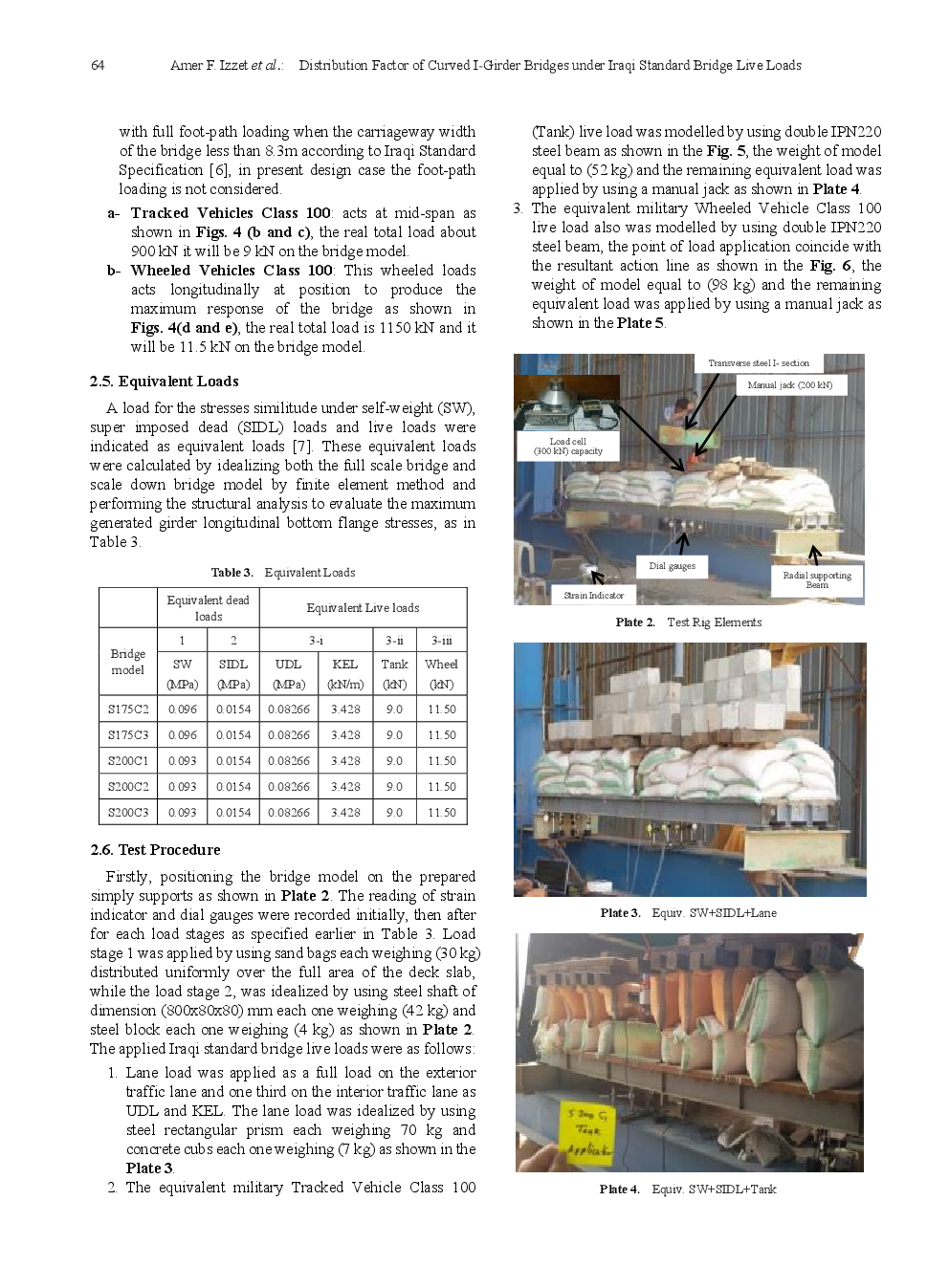 Distribution Factor Of Curved I-Girder Bridges Under Iraqi Standard Bridge Live Loads - Page 5
