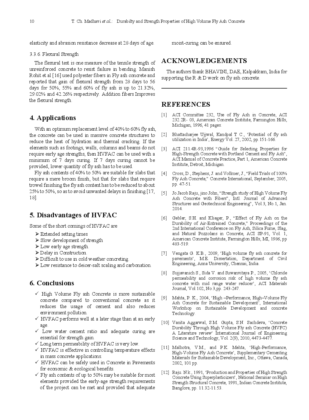 Durabilty And Strength Properties Of High Volume Fly Ash Concrete - Page 5