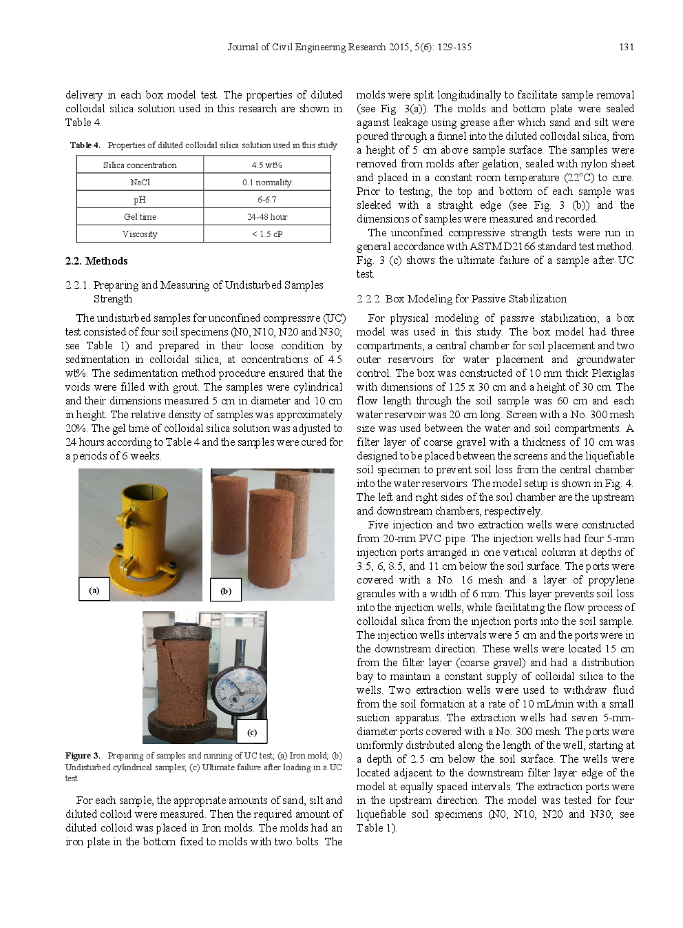 Effect Of Sampling Method On Strength Of Stabilized Silty Sands With Colloidal Nano Silica - Page 4