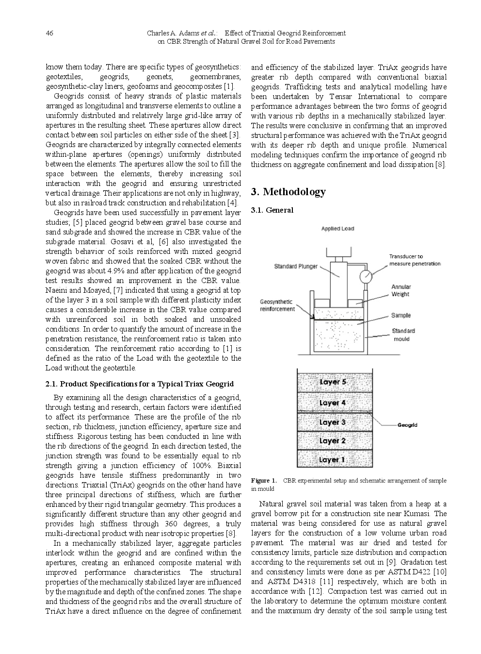 Effect Of Triaxial Geogrid Reinforcement On CBR Strength Of Natural Gravel Soil For Road Pavements - Page 3
