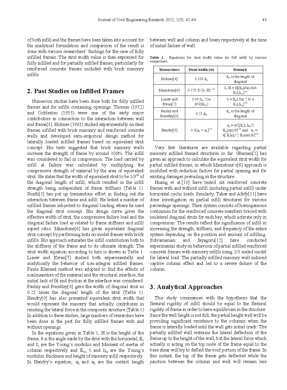Equivalent Strut Width For Partial Infilled Frames - Page 3