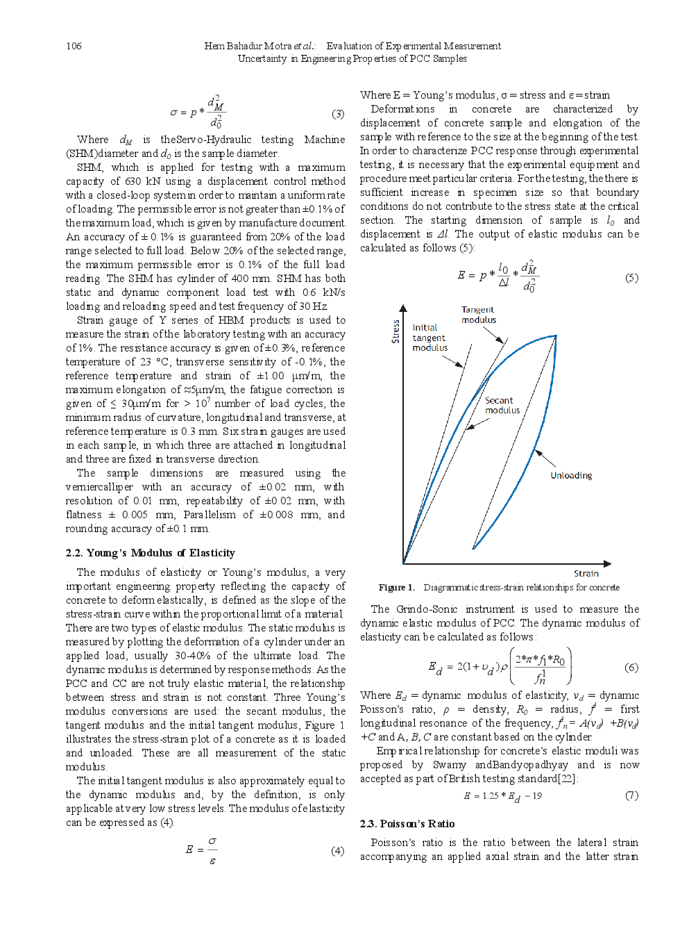 Evaluation Of Experimental Measurement Uncertainty In Engineering Properties Of PCC Samples - Page 4