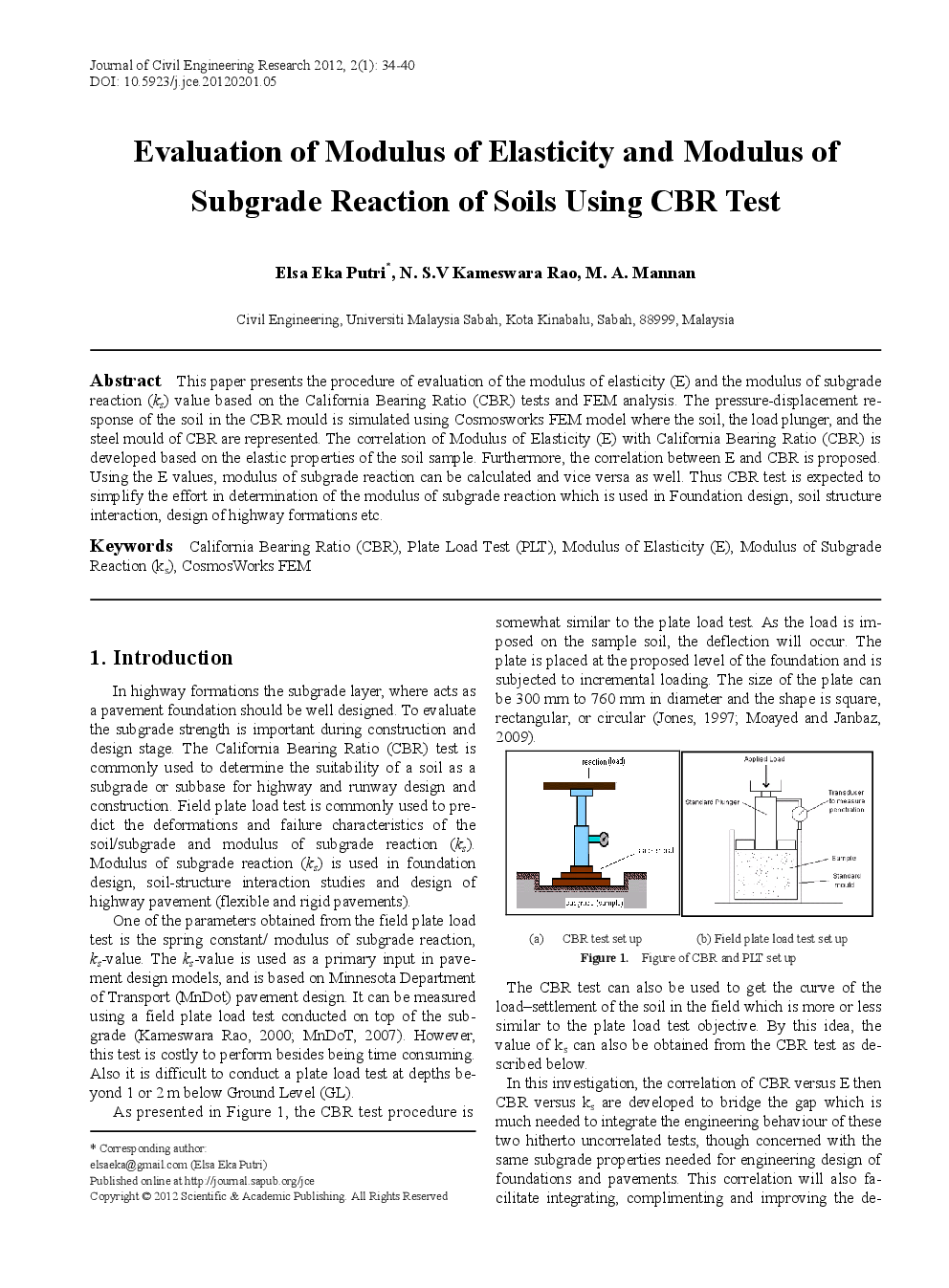Evaluation Of Modulus Of Elasticity And Modulus Of Subgrade Reaction Of Soils Using CBR Test - Page 2