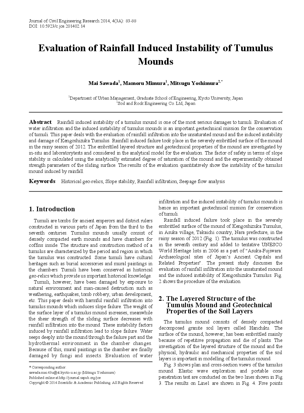 Evaluation Of Rainfall Induced Instability Of Tumulus Mounds - Page 2