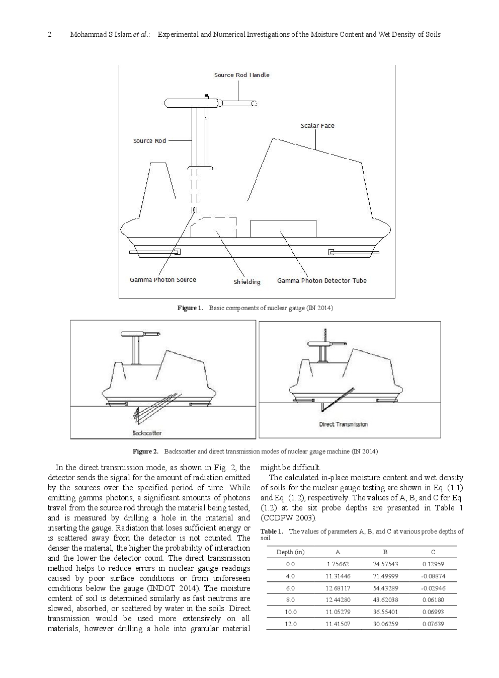Experimental And Numerical Investigations Of The Moisture Content And Wet Density Of Soils - Page 3
