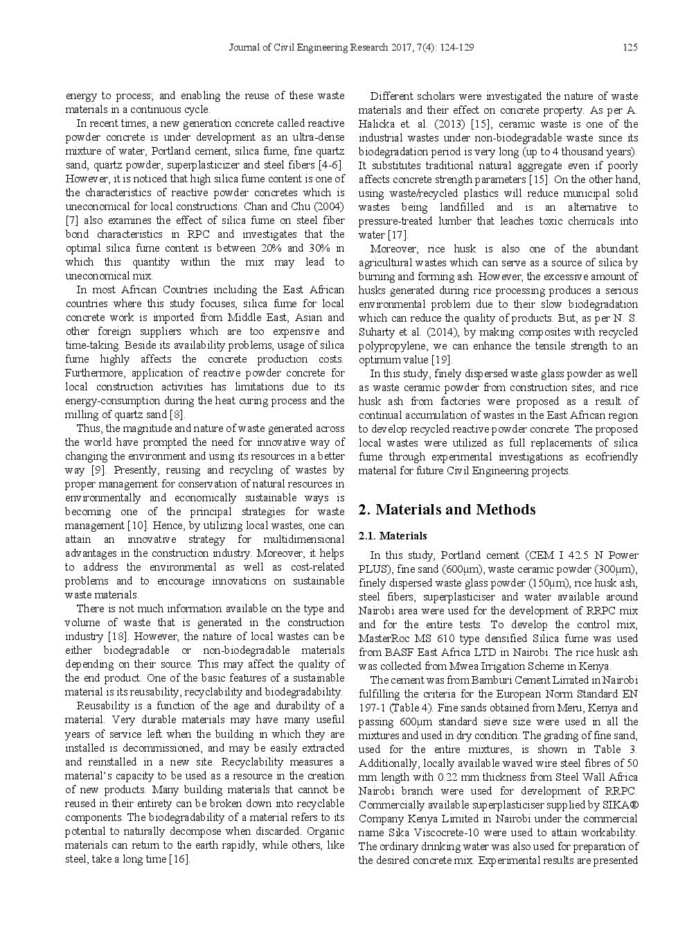 Experimental Investigation On Compressive Strength Of Recycled Reactive Powder Concrete Containing Glass Powder And Rice Husk Ash - Page 3