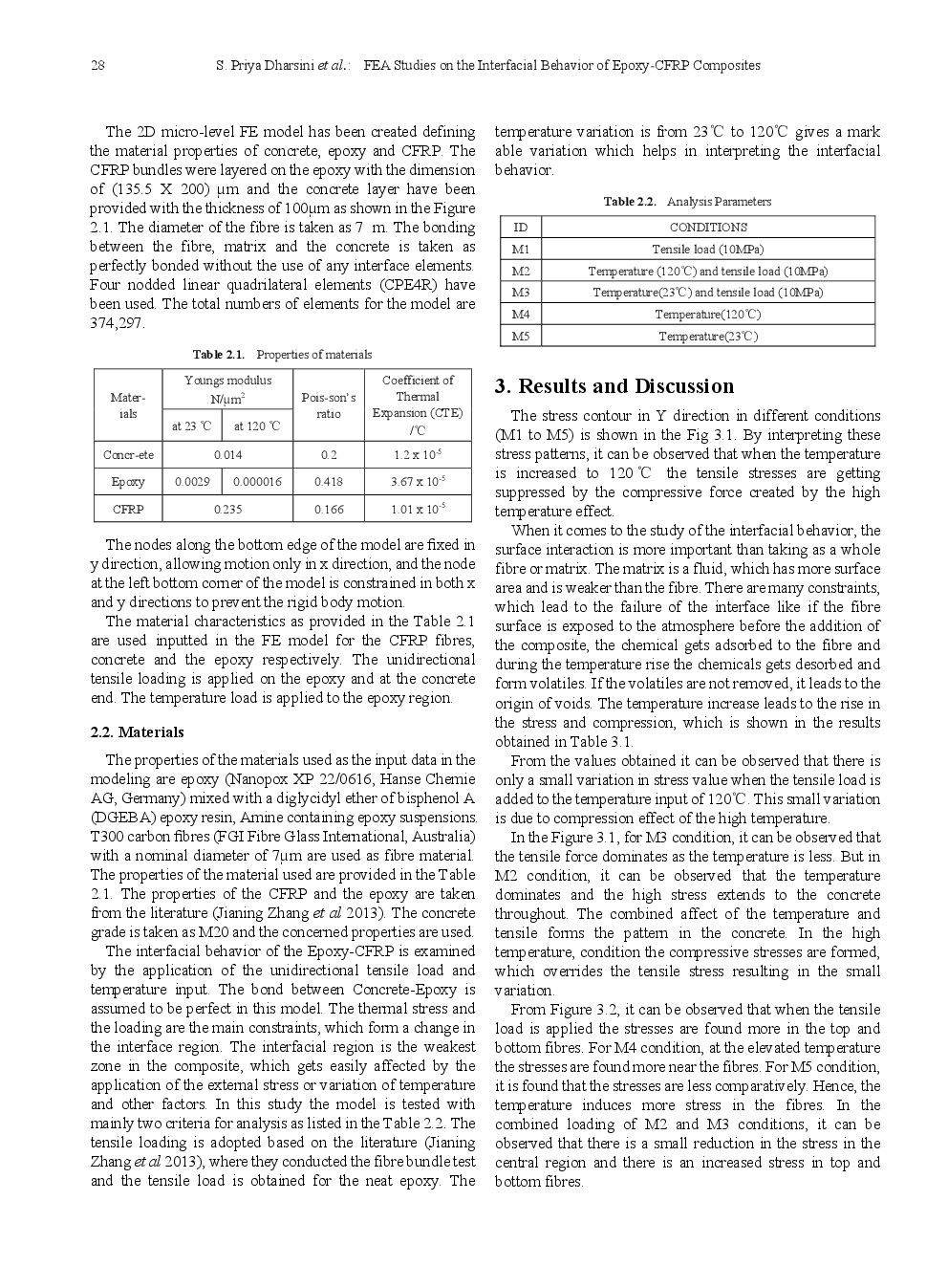 FEA Studies On The Interfacial Behavior Of Epoxy-CFRP Composites - Page 4