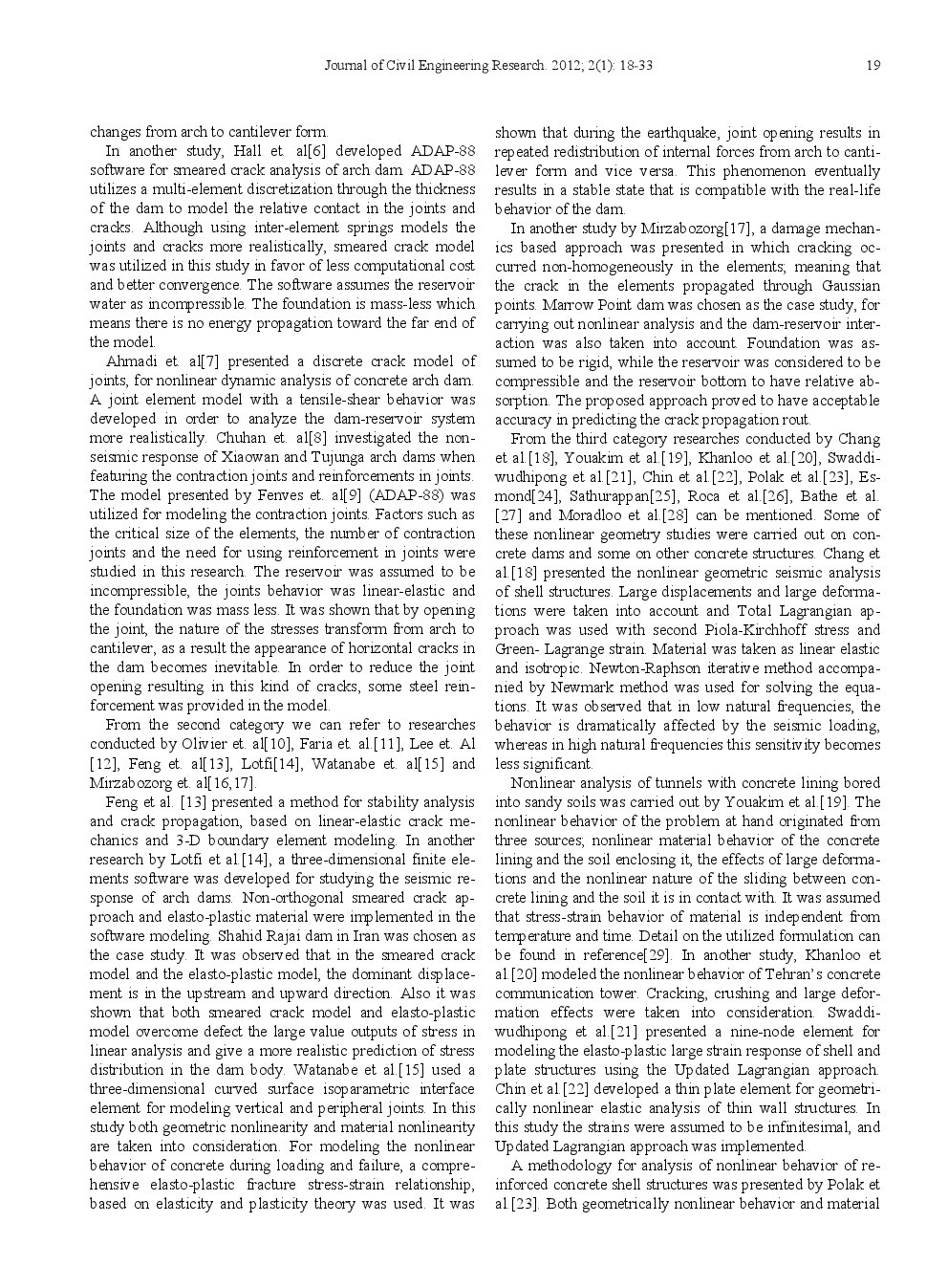 Geometric Nonlinearity Effect On Seismic Behavior Of High Arch Dams - Page 3
