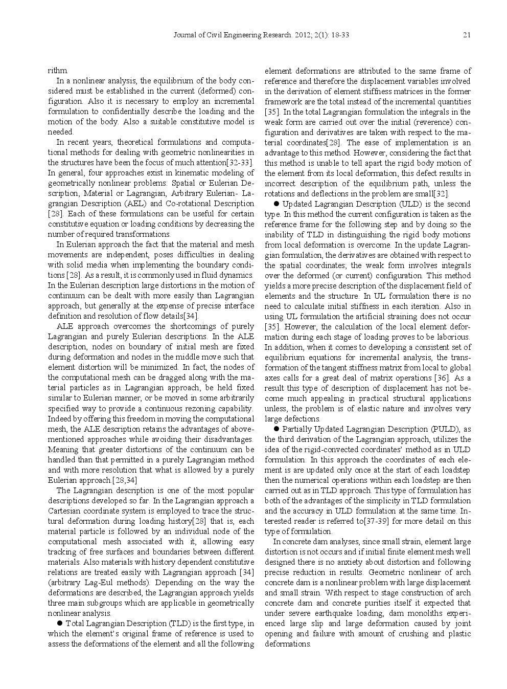 Geometric Nonlinearity Effect On Seismic Behavior Of High Arch Dams - Page 5